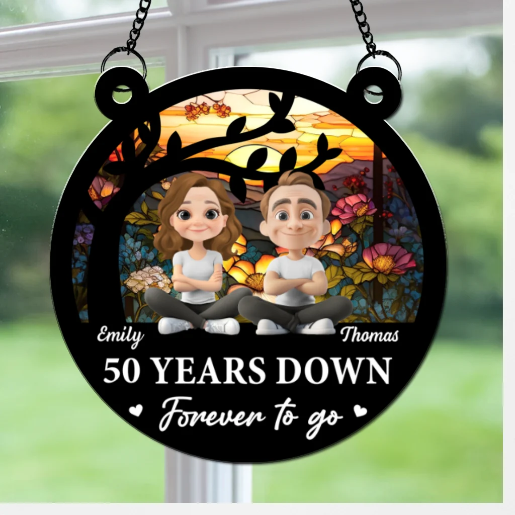 Forever To Go Together - Personalized Custom Suncatcher - Image 6