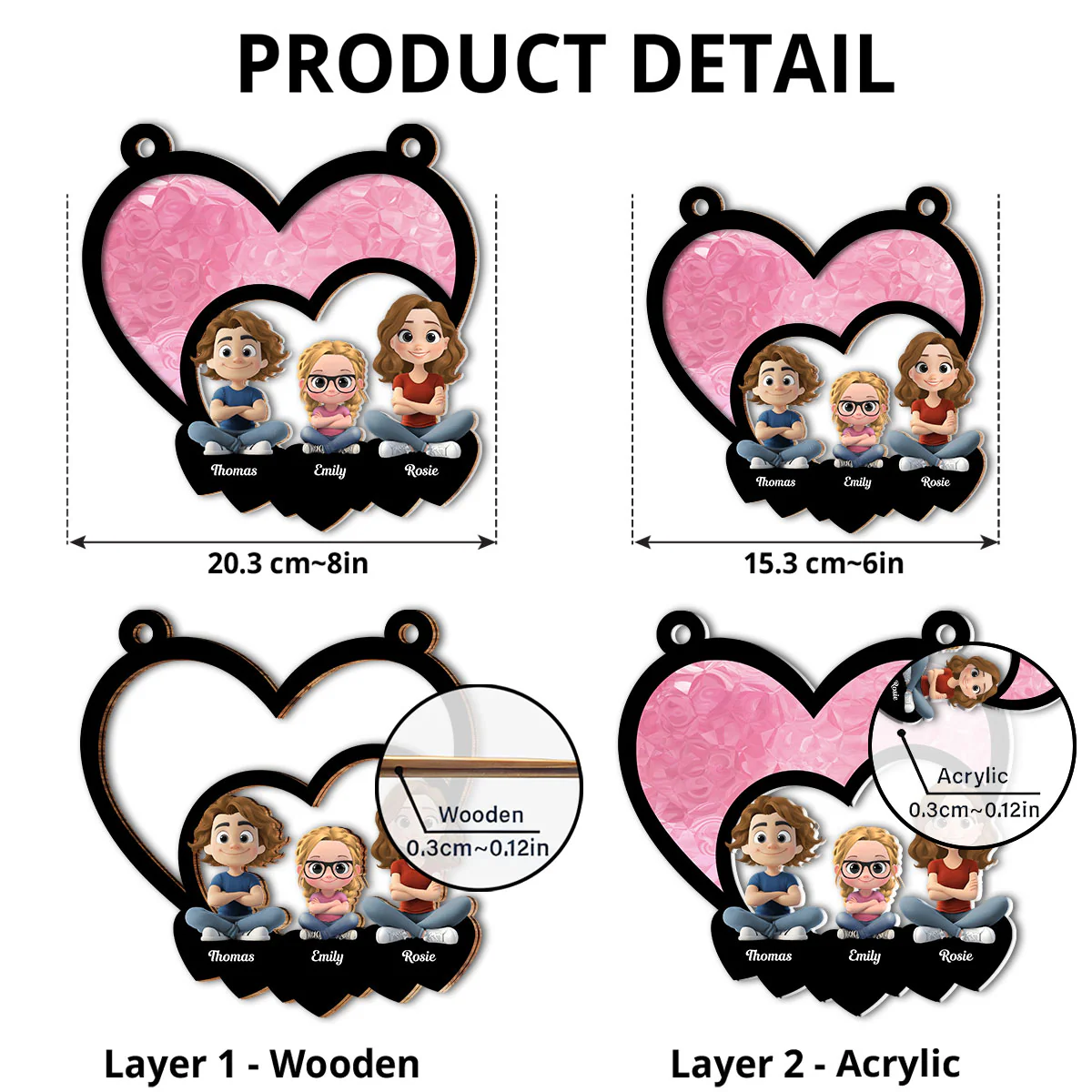 Forever Together - Personalized Custom Suncatcher - Image 5