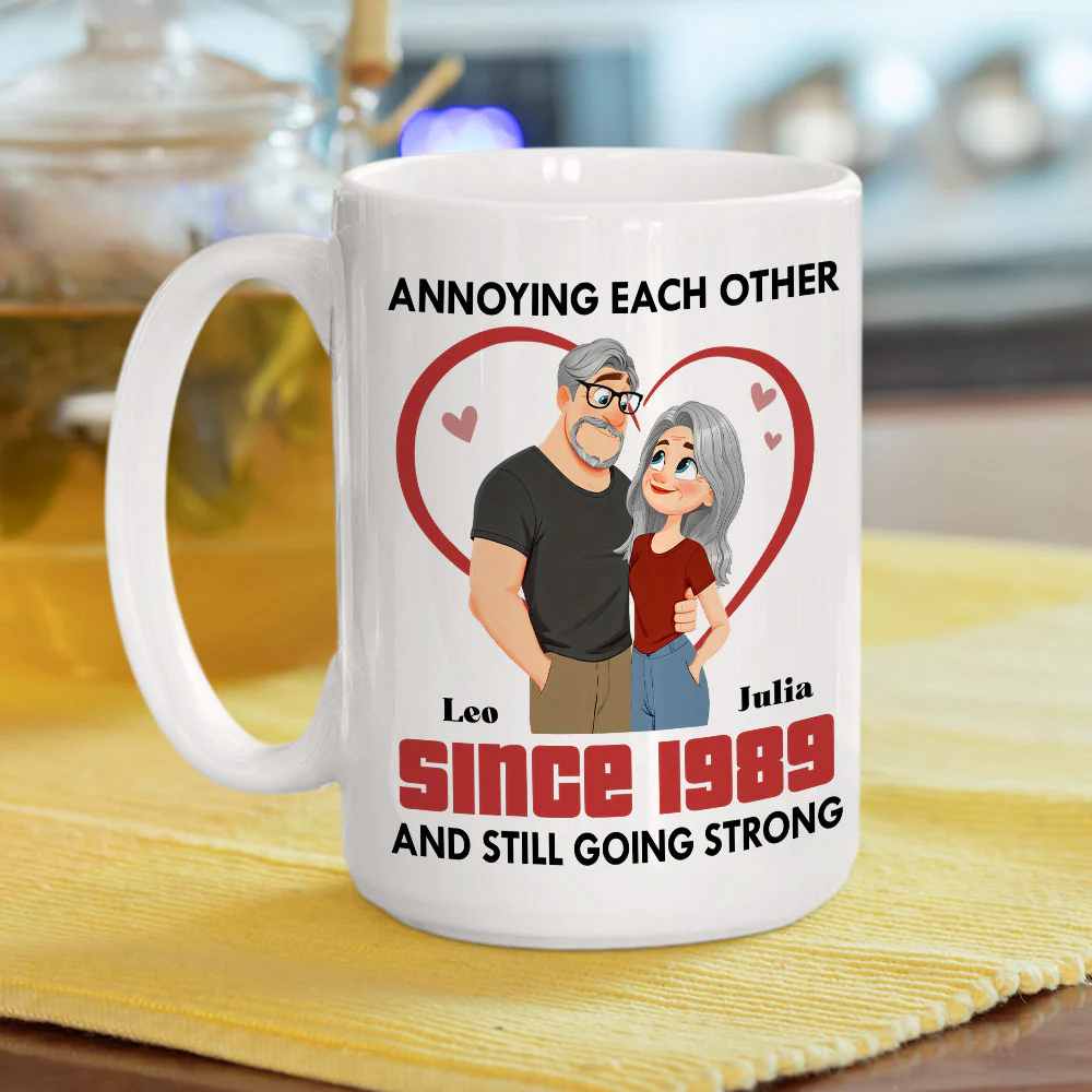 Forever With You - Personalized Custom Coffee Mug - Image 4