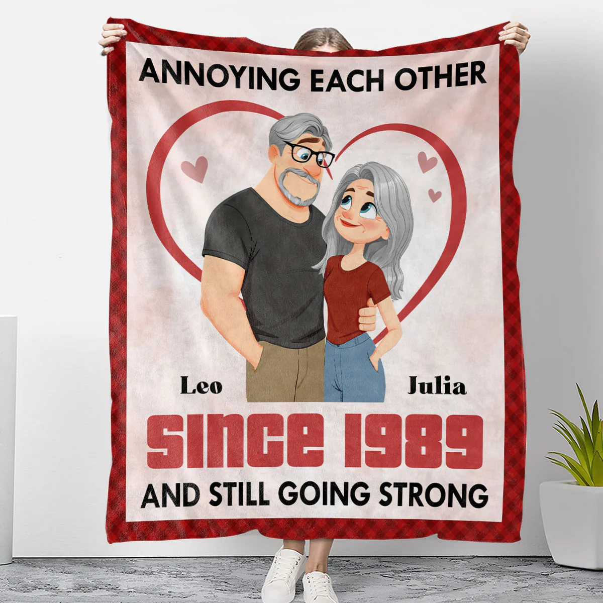 Forever With You - Personalized Custom Fleece Blanket