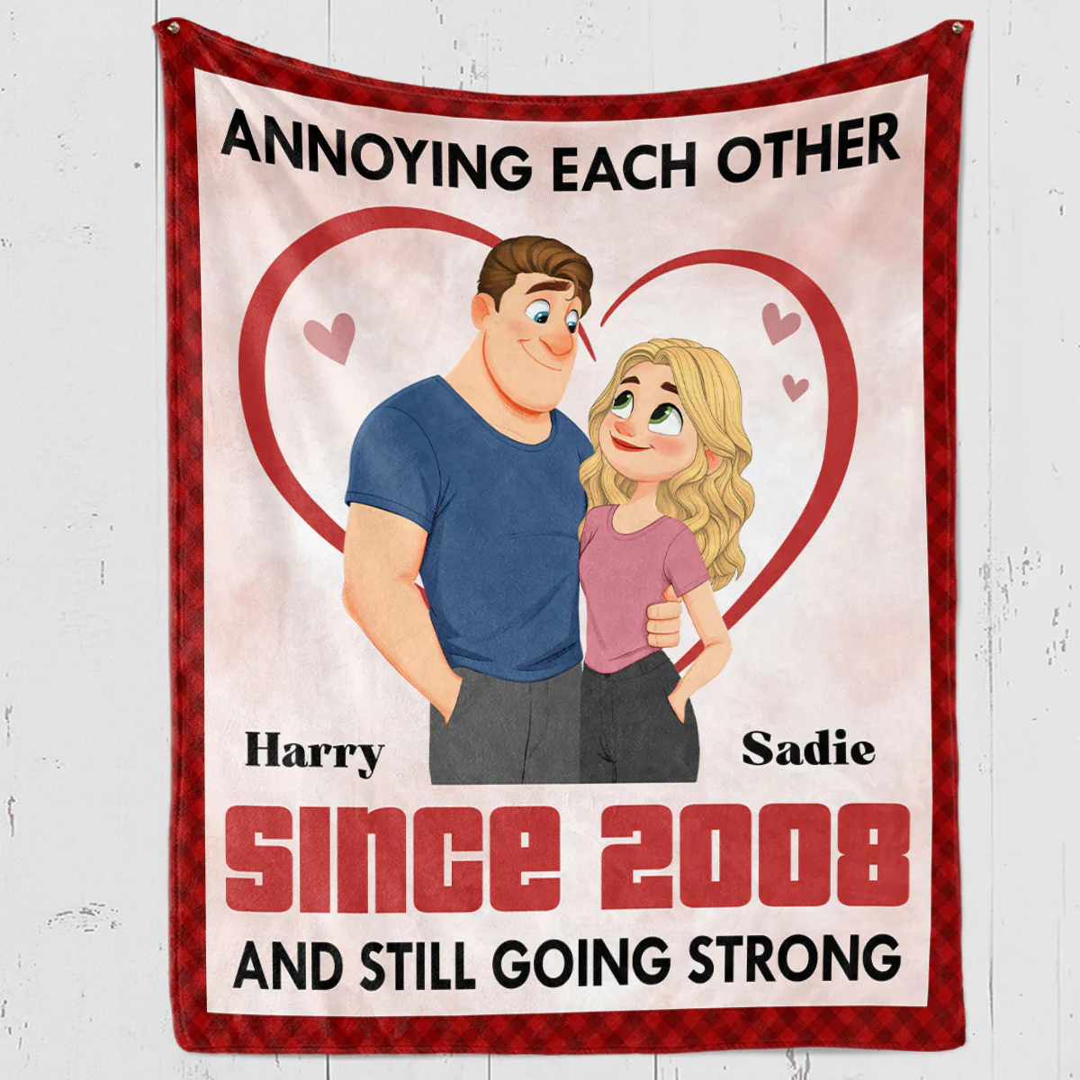 Forever With You - Personalized Custom Fleece Blanket - Image 4