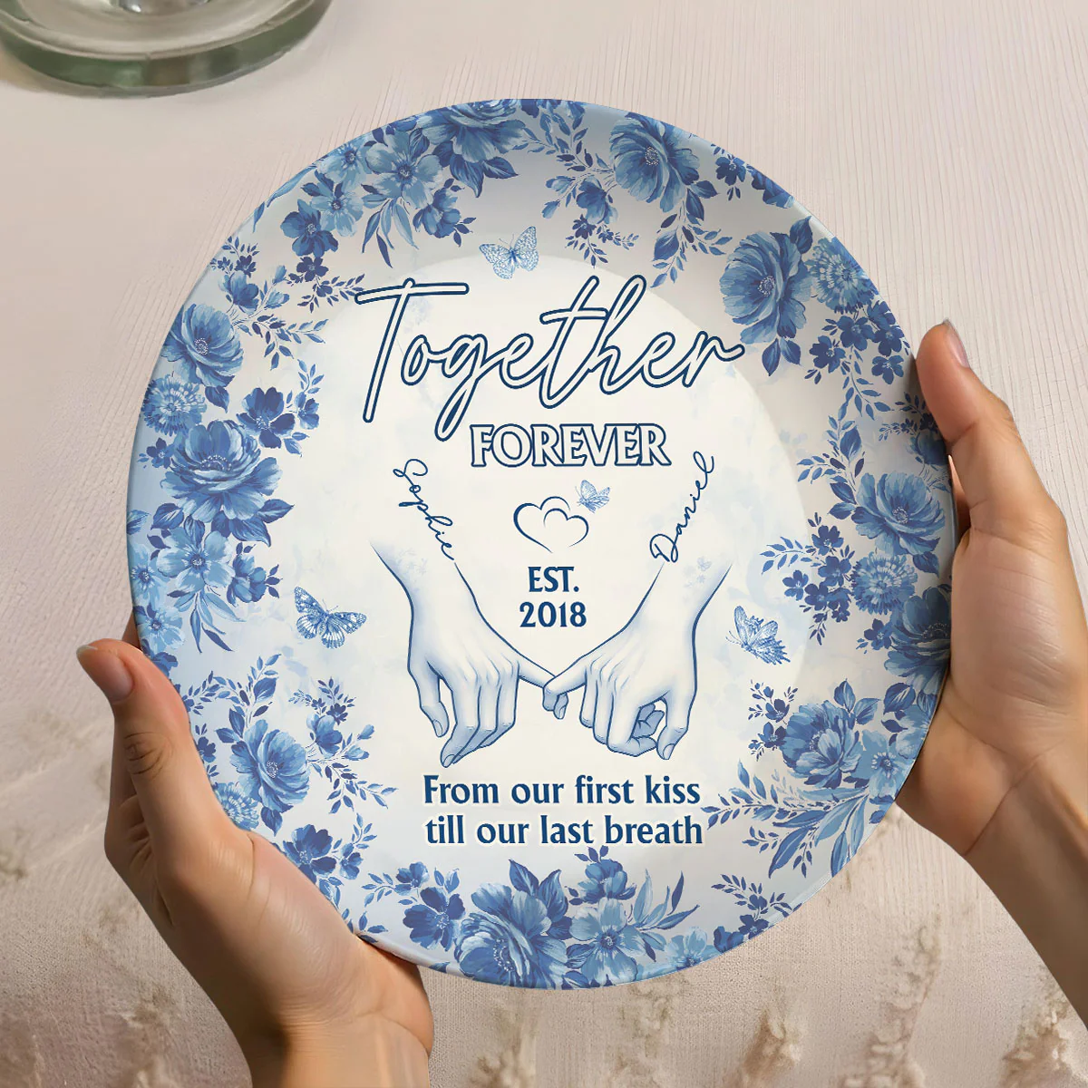 Forever With You - Personalized Custom Plate - Image 4