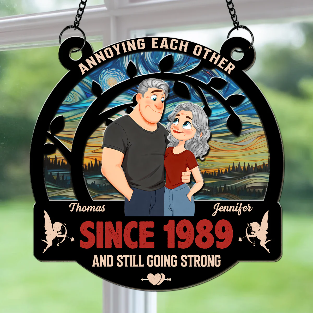 Forever With You - Personalized Custom Suncatcher
