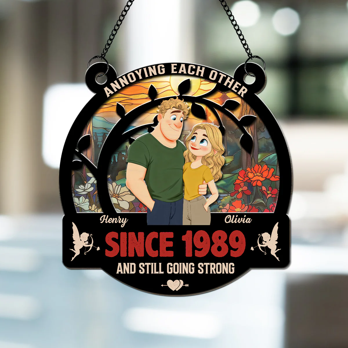 Forever With You - Personalized Custom Suncatcher - Image 3