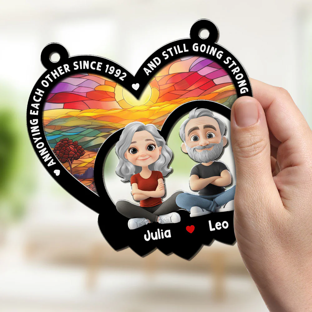 Forever With You - Personalized Custom Suncatcher - Image 2