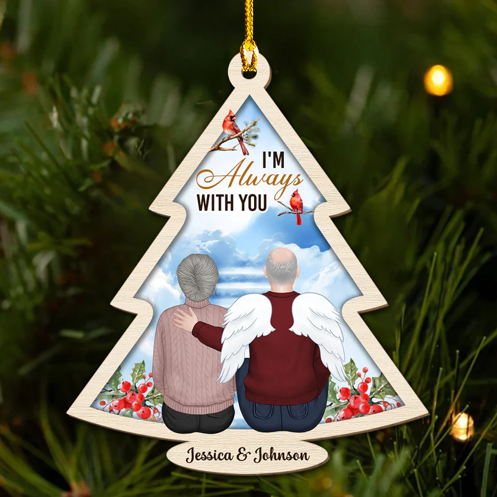 Forever With You - Personalized Custom Wood Ornament - Image 5