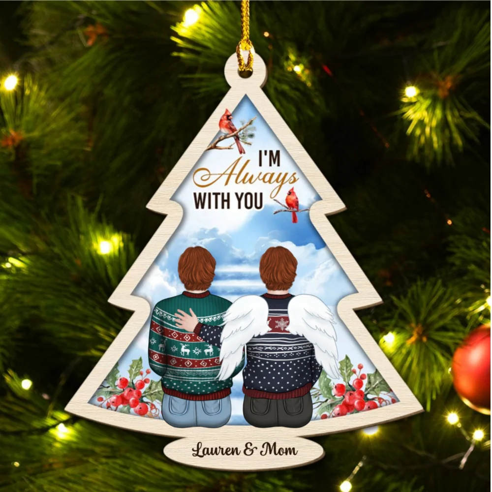 Forever With You - Personalized Custom Wood Ornament - Image 6