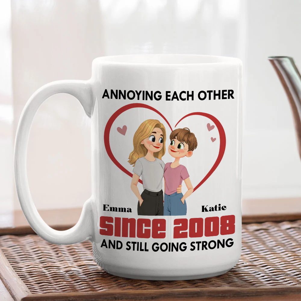 Forever With You Same Sex - Personalized Custom Coffee Mug - Image 4