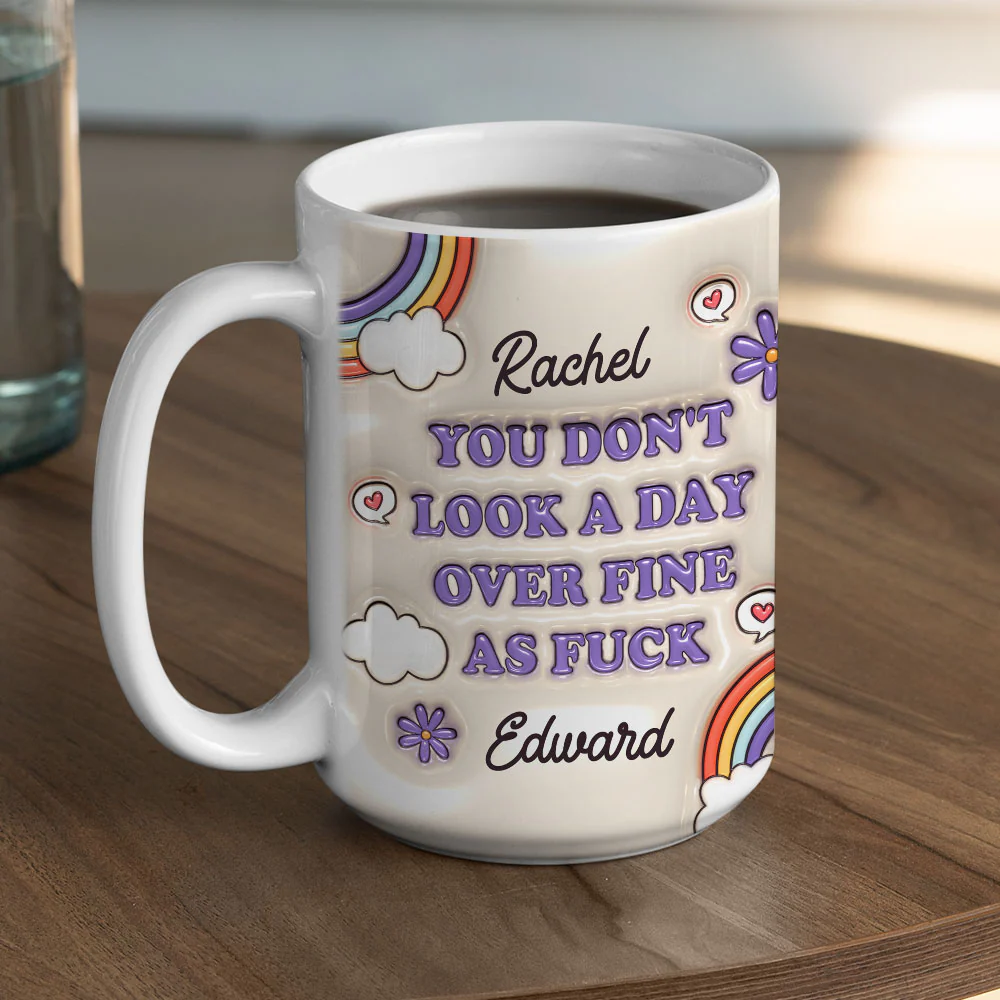 Forever Young And Stunning - Personalized Custom 3D Inflated Effect Mug - Image 3