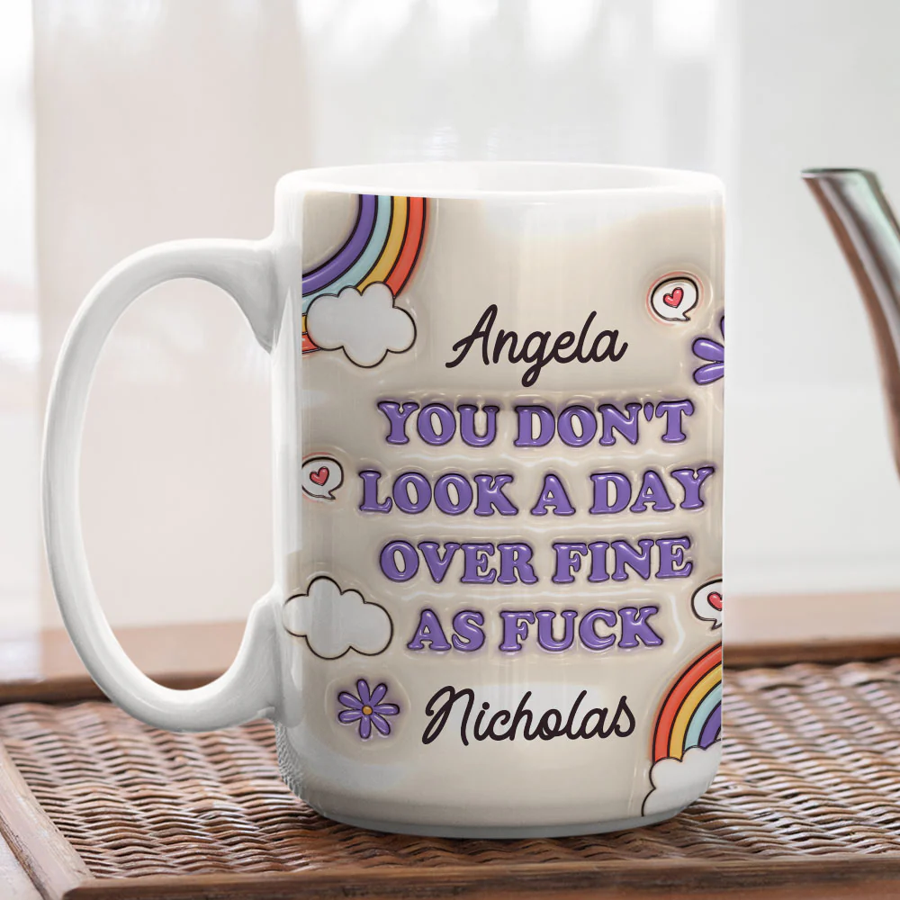 Forever Young And Stunning - Personalized Custom 3D Inflated Effect Mug - Image 4