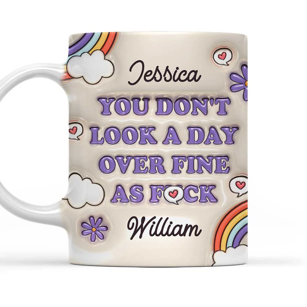 Forever Young And Stunning - Personalized Custom 3D Inflated Effect Mug - Image 5
