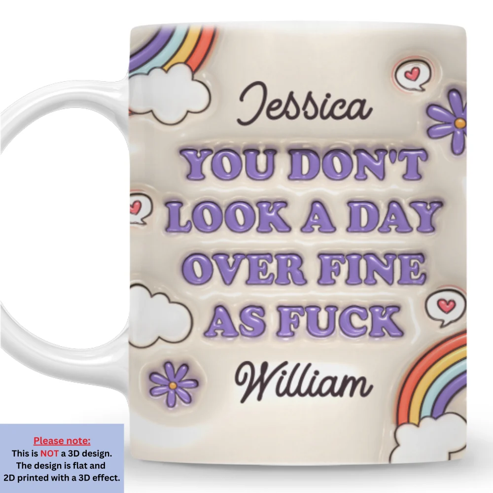 Forever Young And Stunning - Personalized Custom 3D Inflated Effect Mug - Image 7