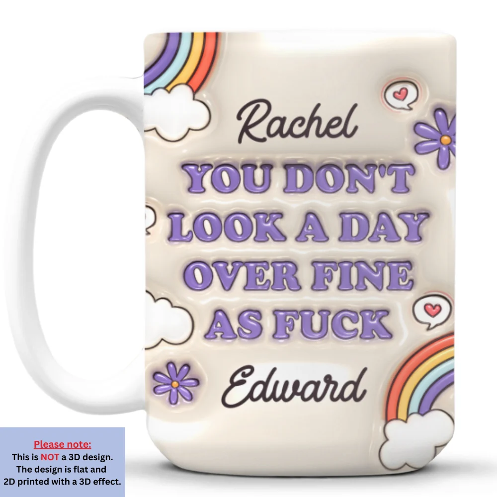 Forever Young And Stunning - Personalized Custom 3D Inflated Effect Mug - Image 8