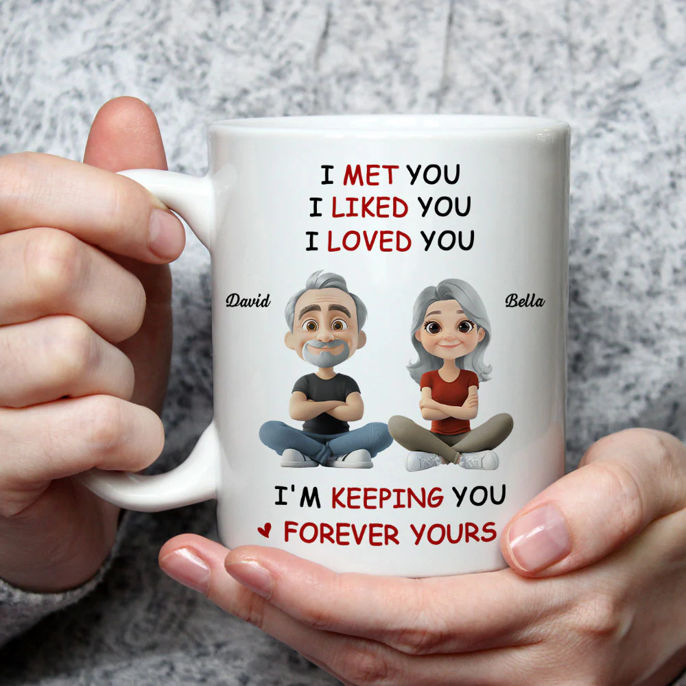 Forever Yours - Personalized Custom Coffee Mug - Image 3