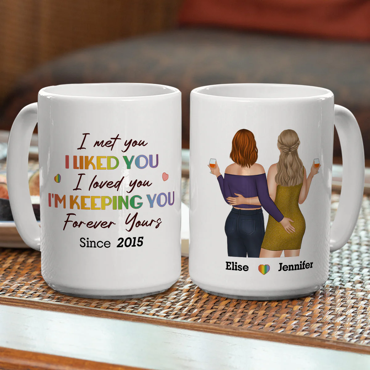 Forever Yours - Personalized Custom Coffee Mug - Image 5