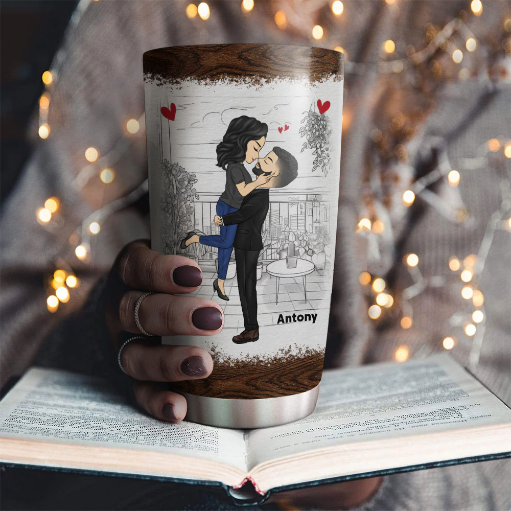 Forever yours - Personalized Custom Tumbler - Image 2