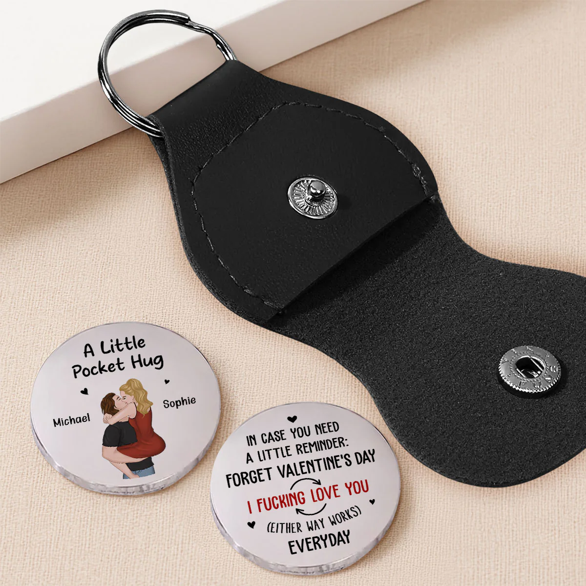 Forget Valentines Day - Personalized Custom Pocket Hug - Image 2
