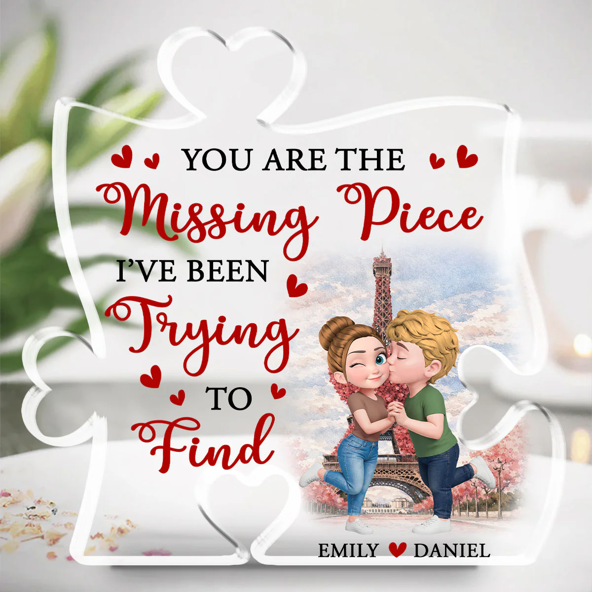 Found The Piece Called You - Personalized Custom Acrylic Plaque - Image 2