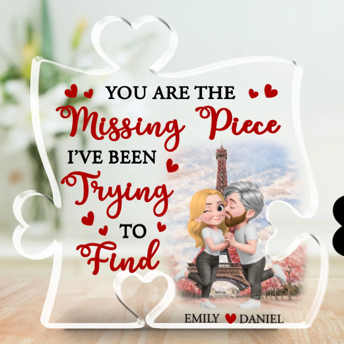 Found The Piece Called You - Personalized Custom Acrylic Plaque - Image 6