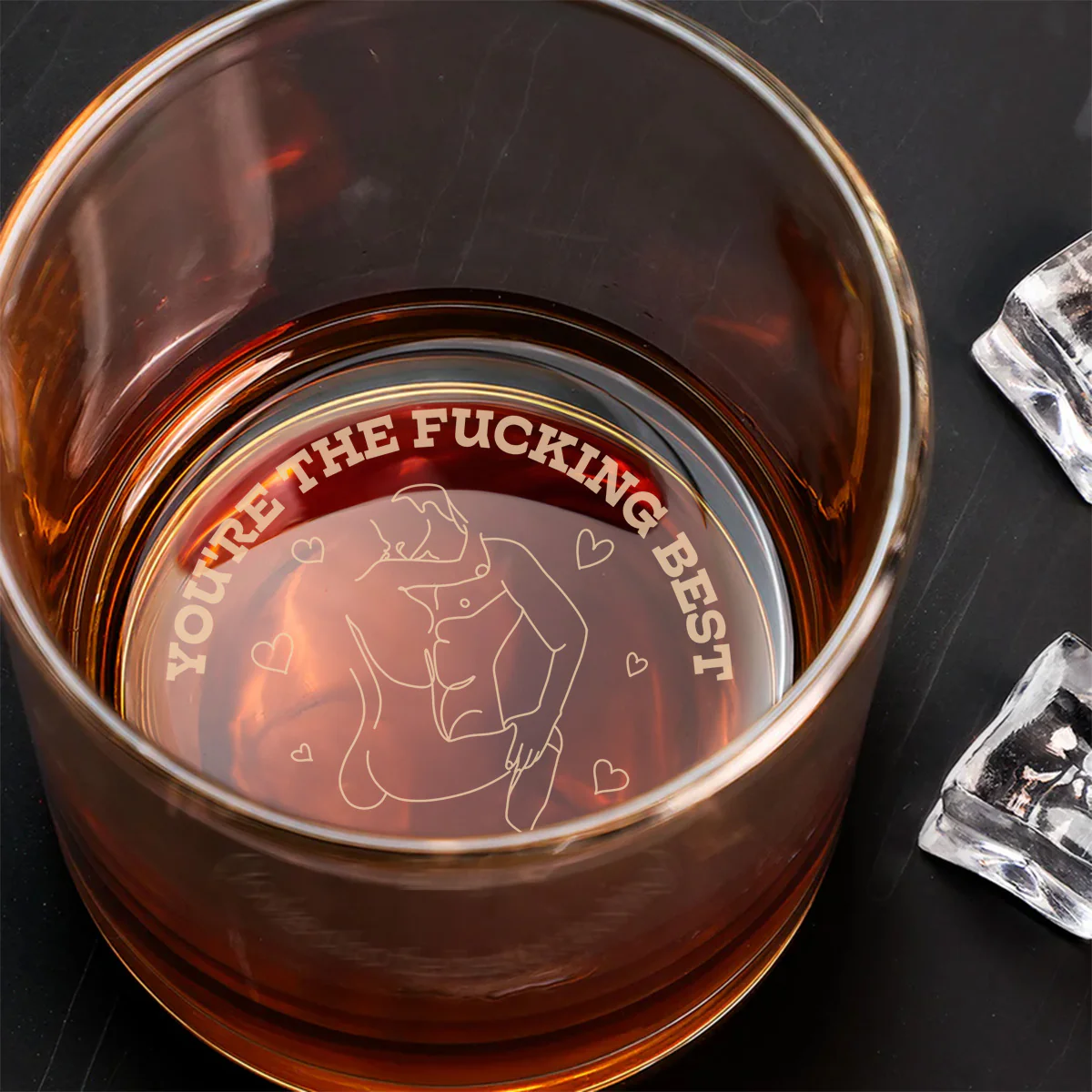 Freaking Best - Personalized Custom Engraved Whiskey Glass - Image 2