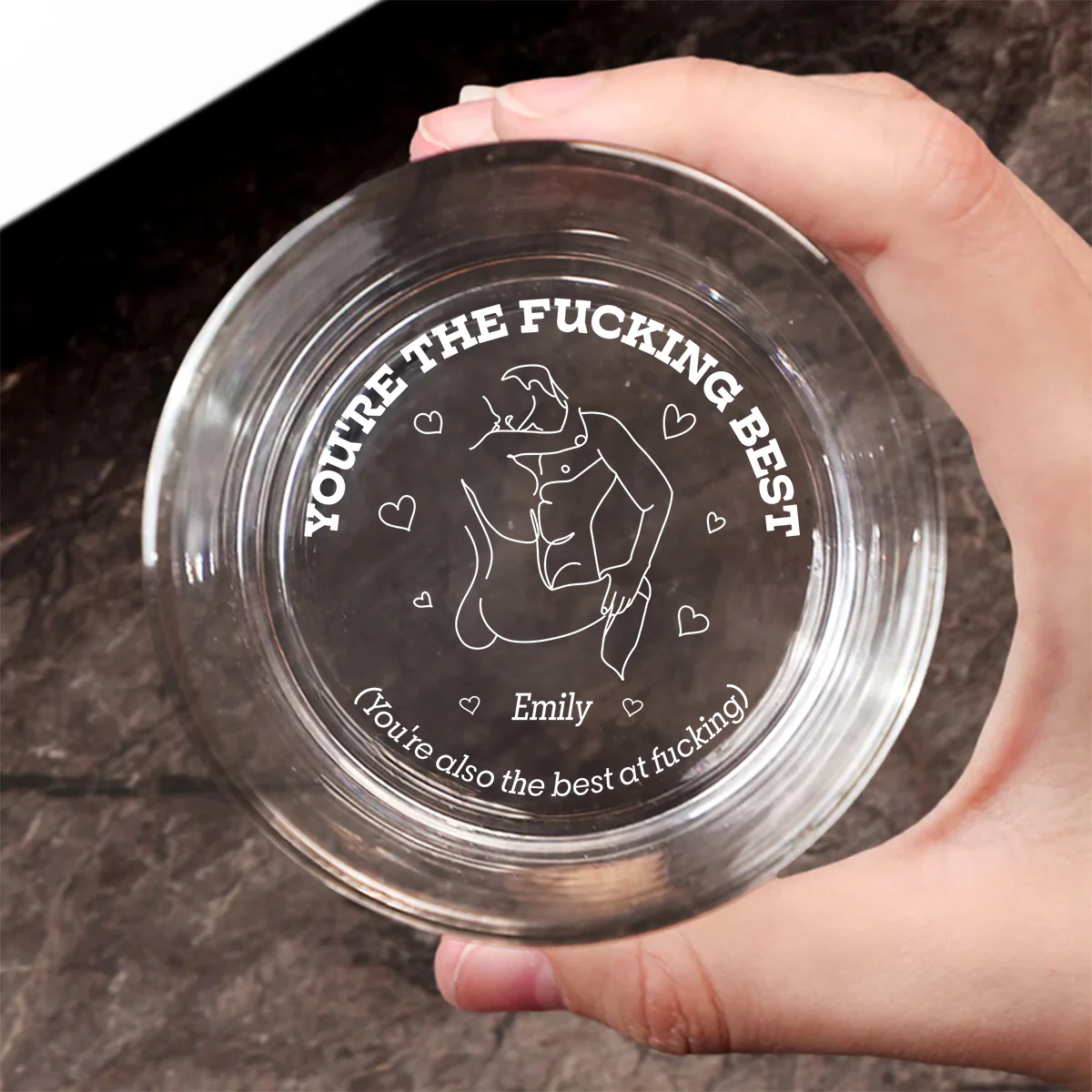 Freaking Best - Personalized Custom Engraved Whiskey Glass - Image 3