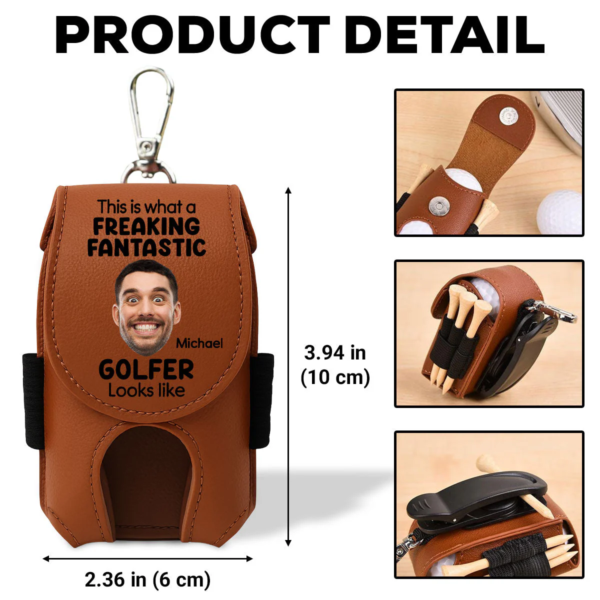 Freaking Fantastic Golfer - Personalized Custom Golf Ball Bag - Image 6