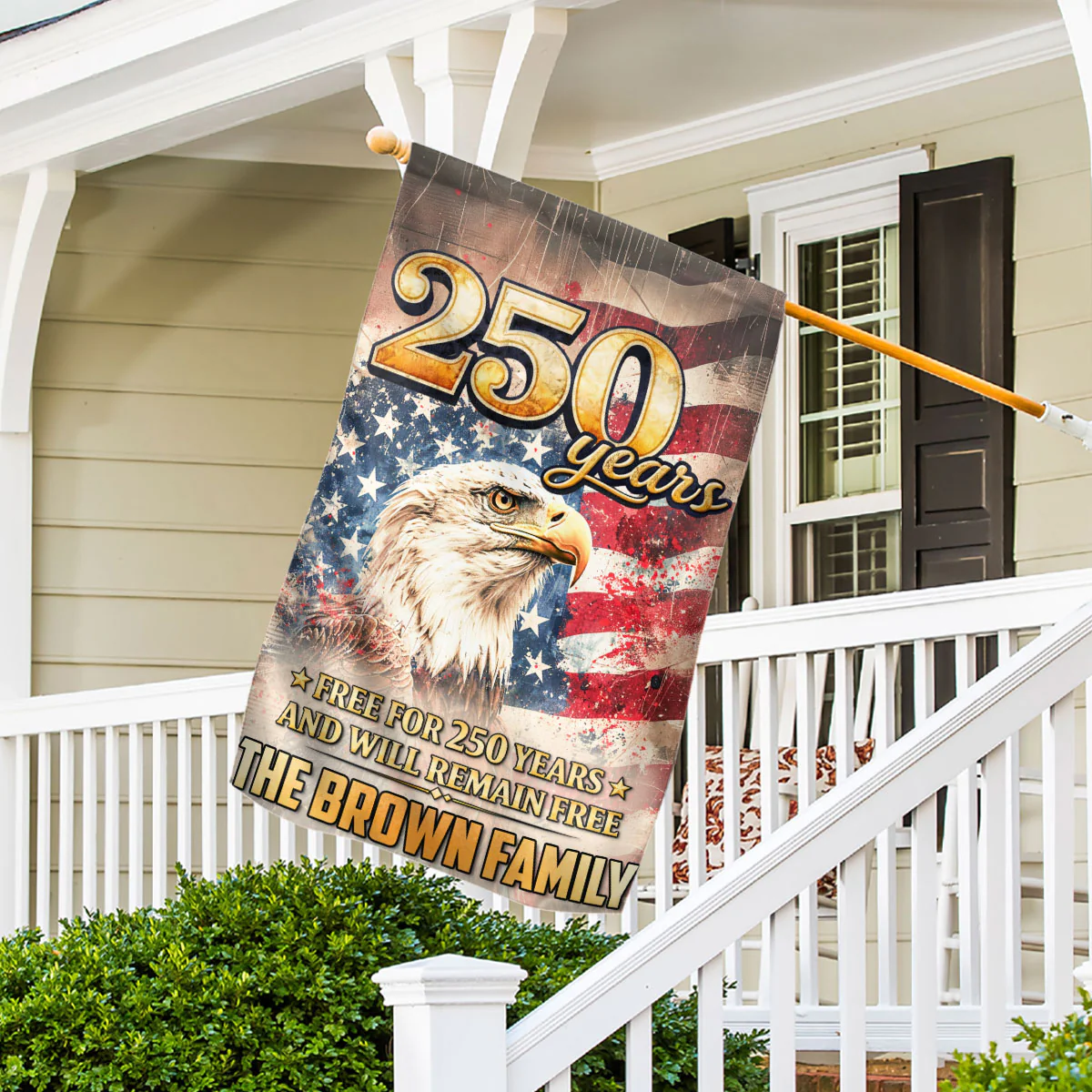 Free Now And Ever - Personalized Custom Flag - Image 4