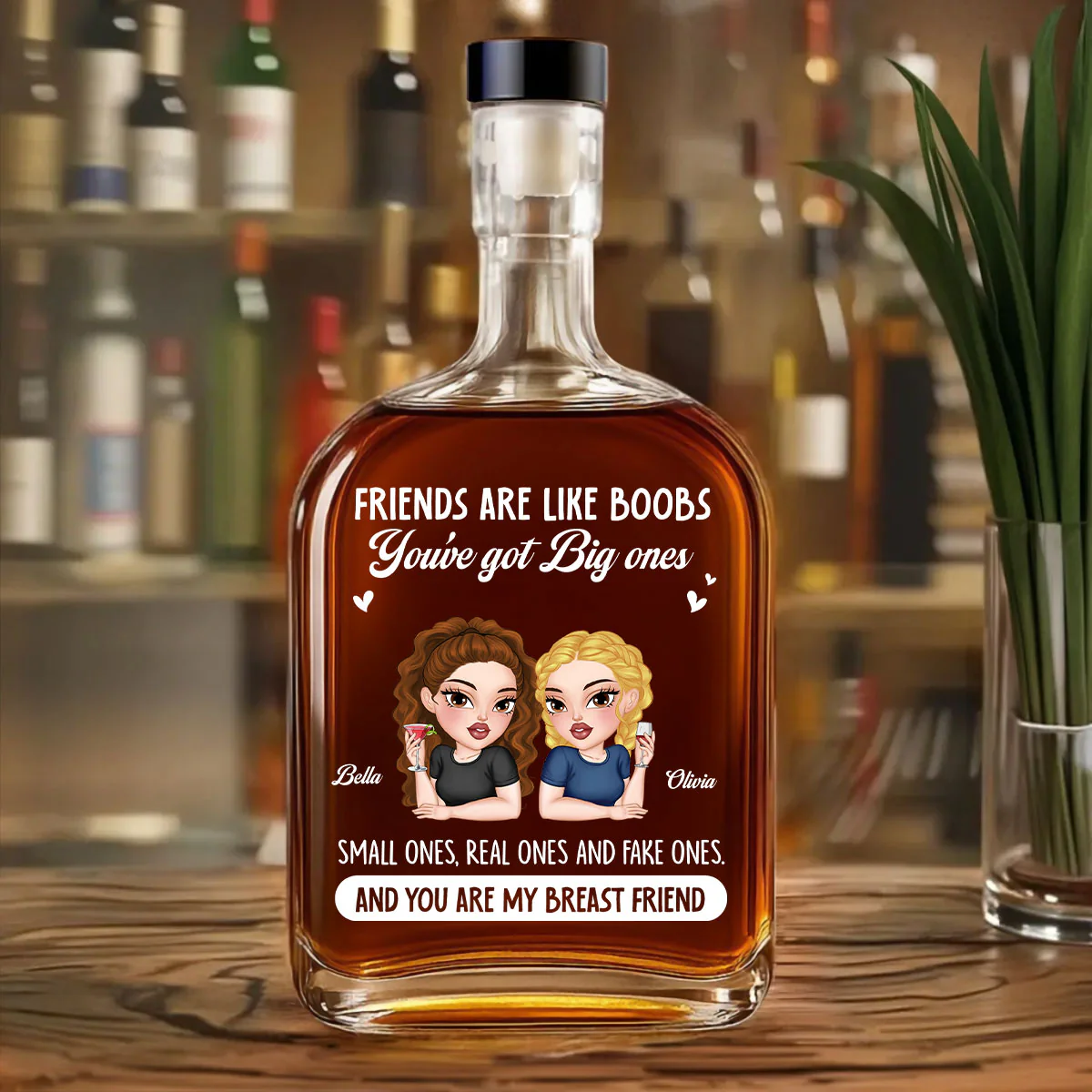 Friend Be Like - Personalized Custom Spirits Decanter - Image 3