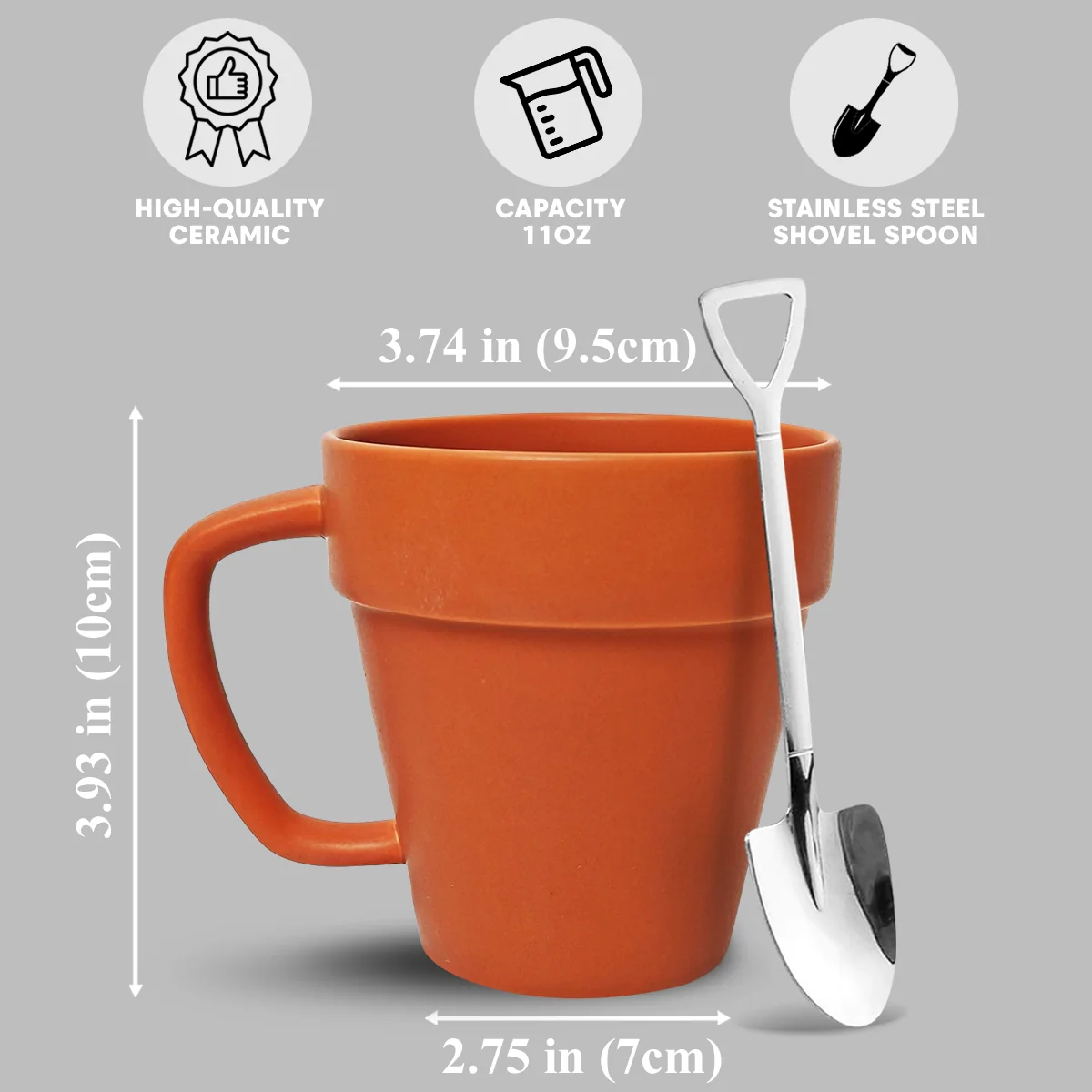 Friends Are Flowers - Personalized Custom Plant Pot Mug - Image 5
