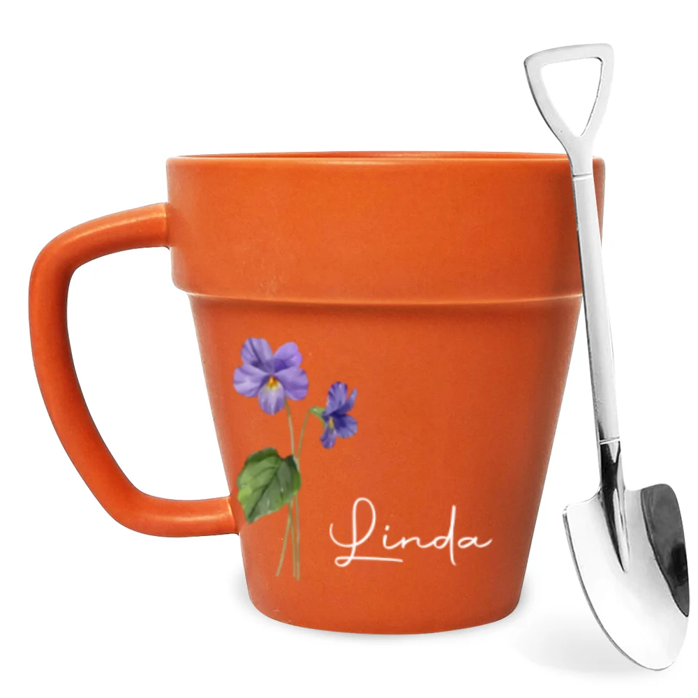 Friends Are Flowers - Personalized Custom Plant Pot Mug - Image 6