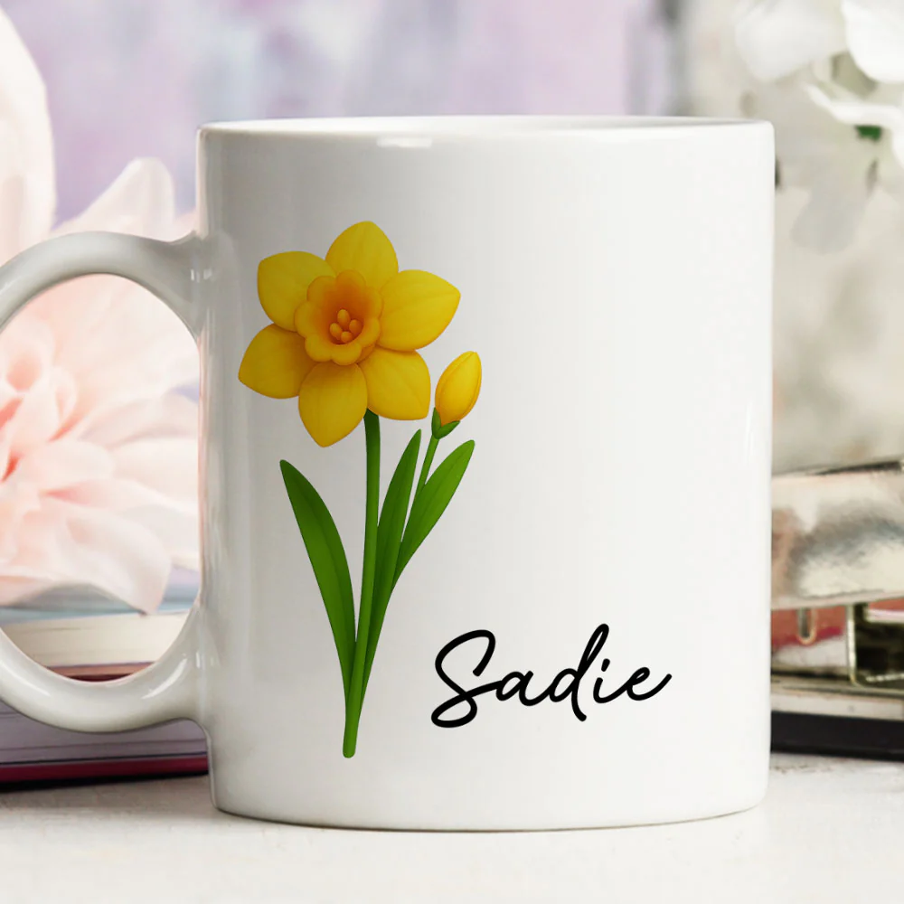 Friends Are Flowers That Never Fade 2 - Personalized Custom Coffee Mug - Image 4