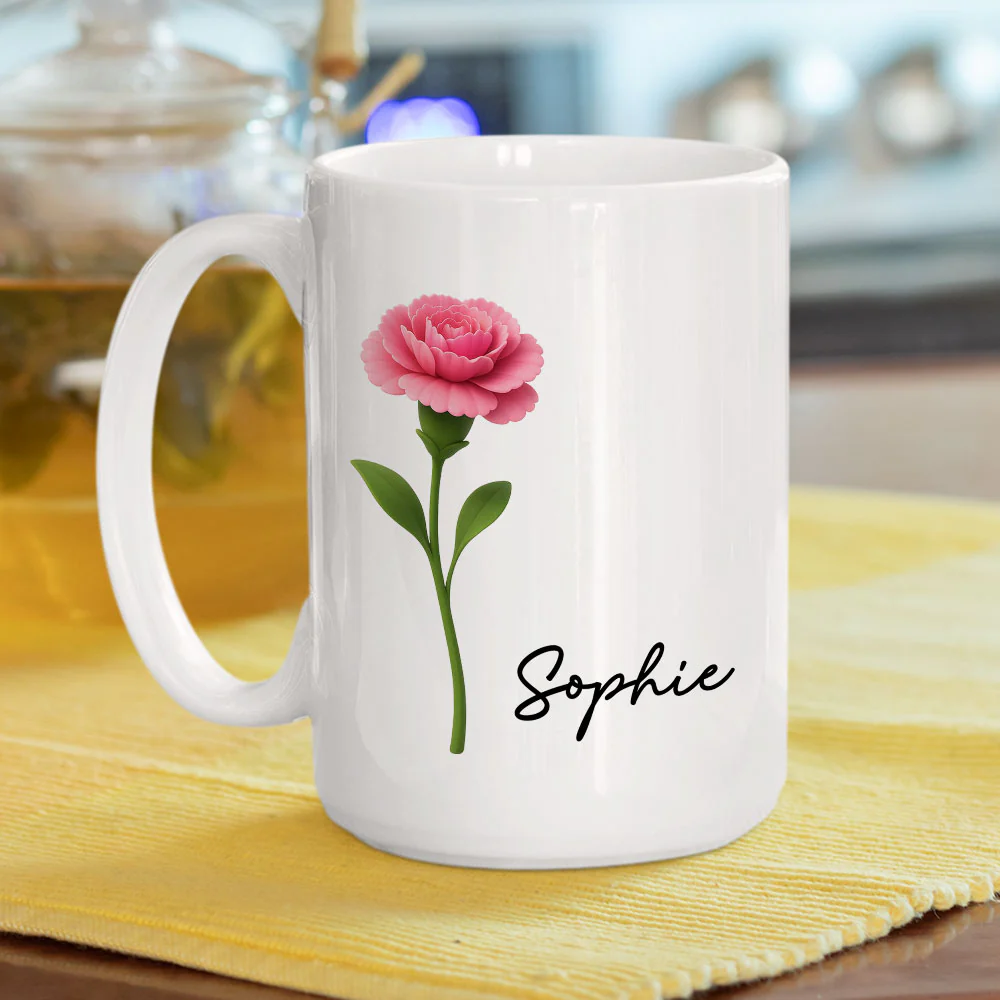 Friends Are Flowers That Never Fade 2 - Personalized Custom Coffee Mug - Image 6