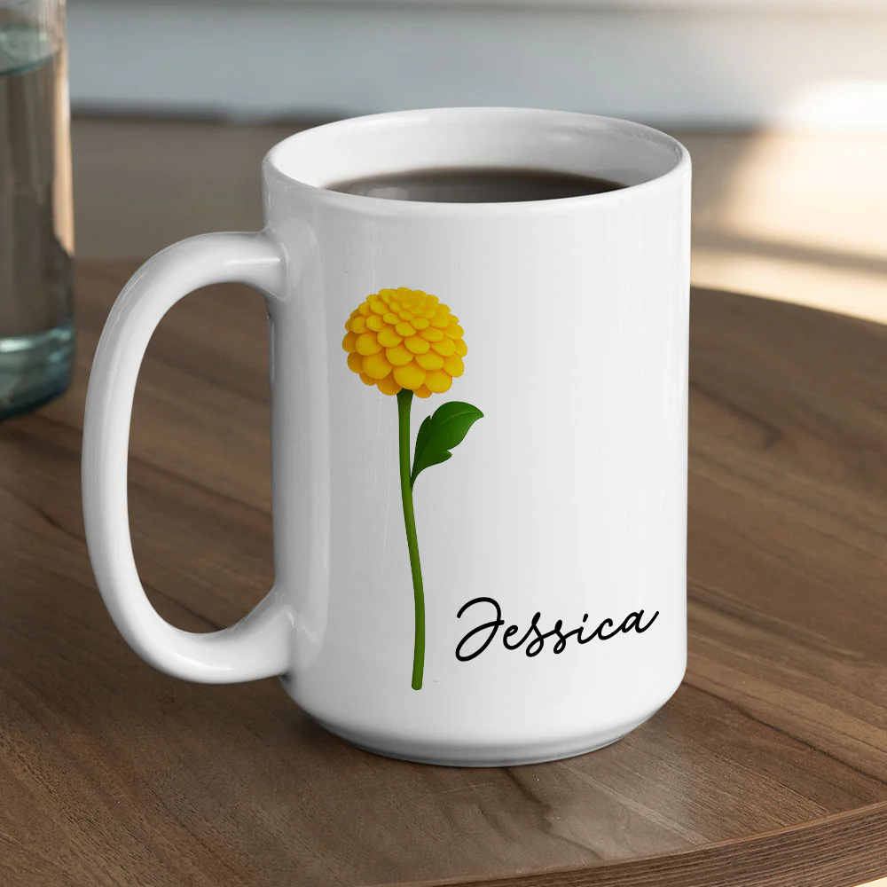Friends Are Flowers That Never Fade 2 - Personalized Custom Coffee Mug - Image 7
