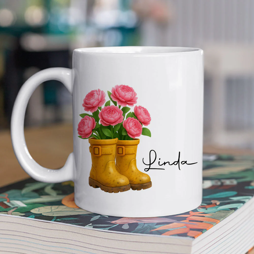 Friends Are Flowers That Never Fade 3 - Personalized Custom Coffee Mug - Image 2
