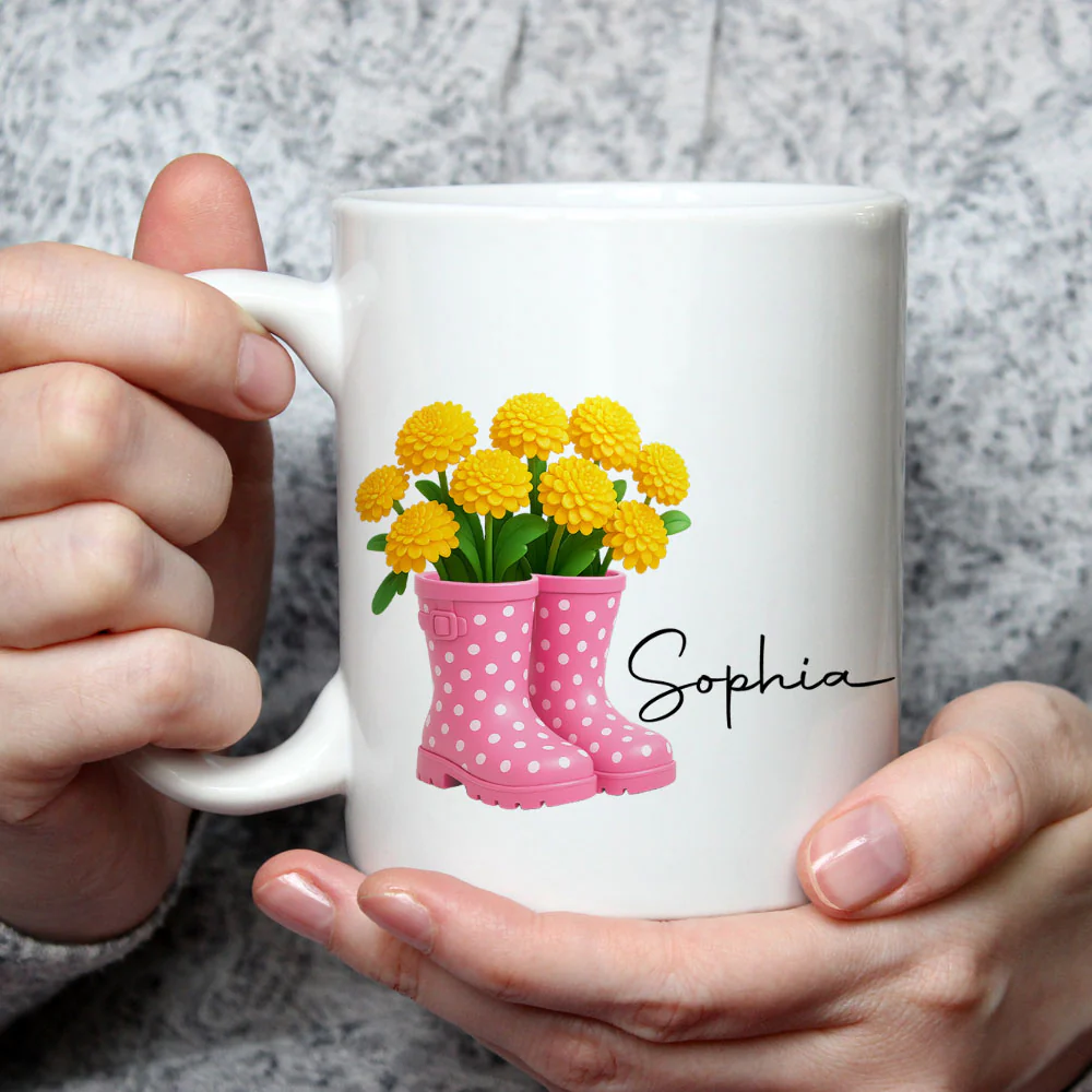 Friends Are Flowers That Never Fade 3 - Personalized Custom Coffee Mug - Image 3