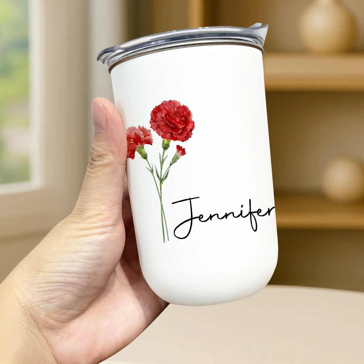 Friends Are Flowers That Never Fade - Personalized Custom 10oz Tumbler - Image 2