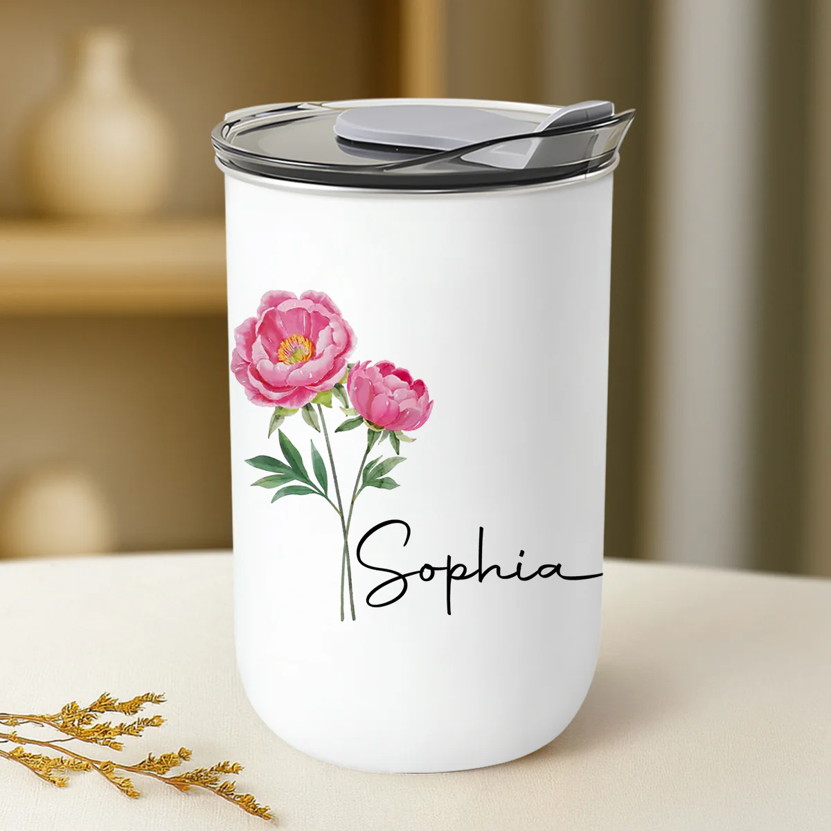 Friends Are Flowers That Never Fade - Personalized Custom 10oz Tumbler - Image 3