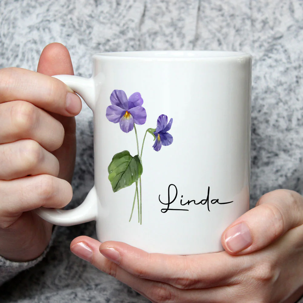 Friends Are Flowers That Never Fade - Personalized Custom Coffee Mug - Image 3