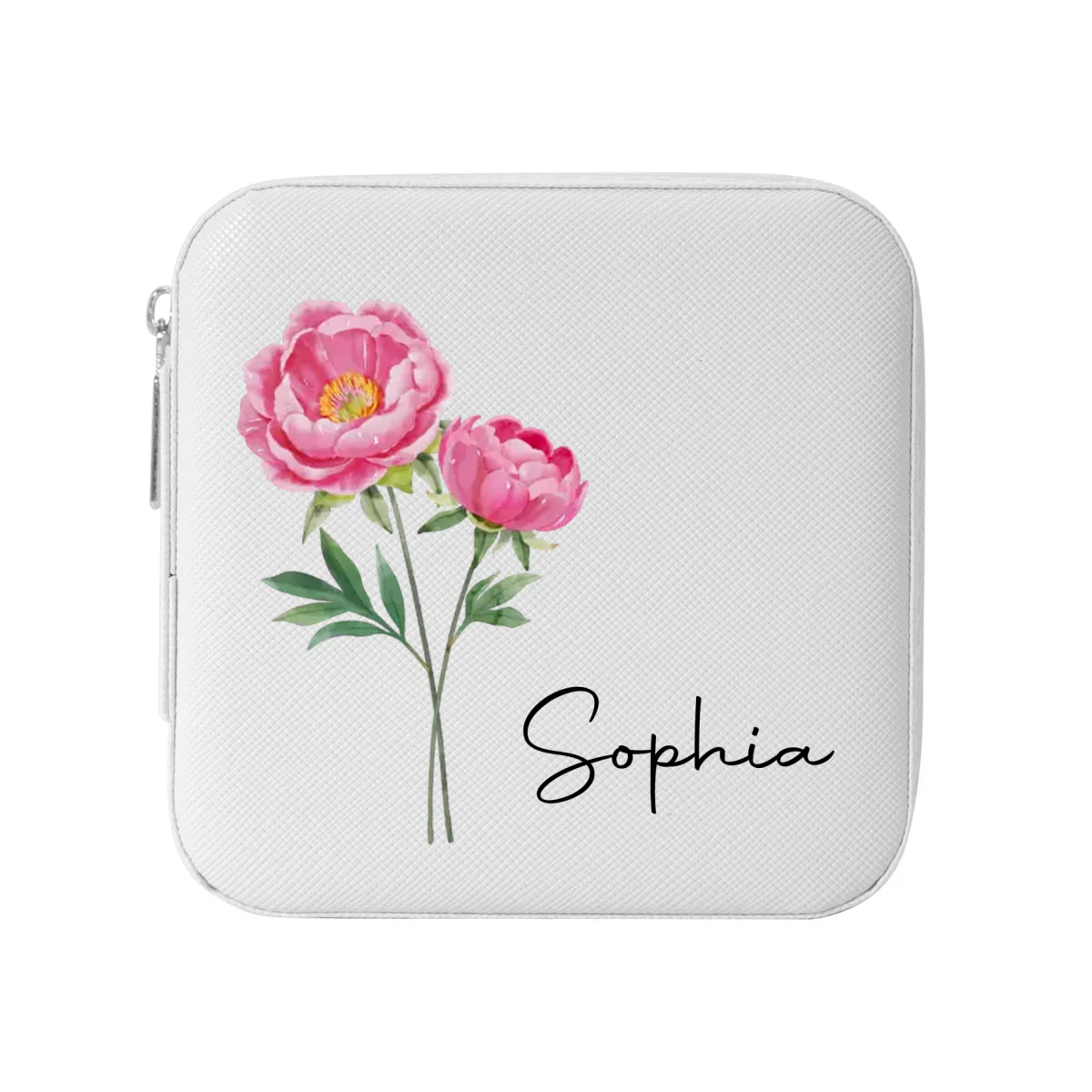 Friends Are Flowers That Never Fade - Personalized Custom Jewelry Box - Image 6
