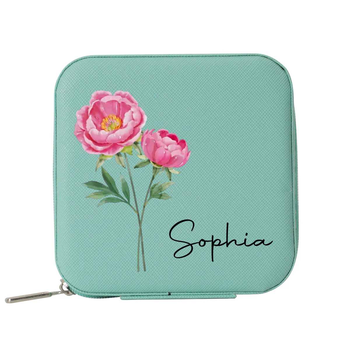 Friends Are Flowers That Never Fade - Personalized Custom Jewelry Box - Image 7