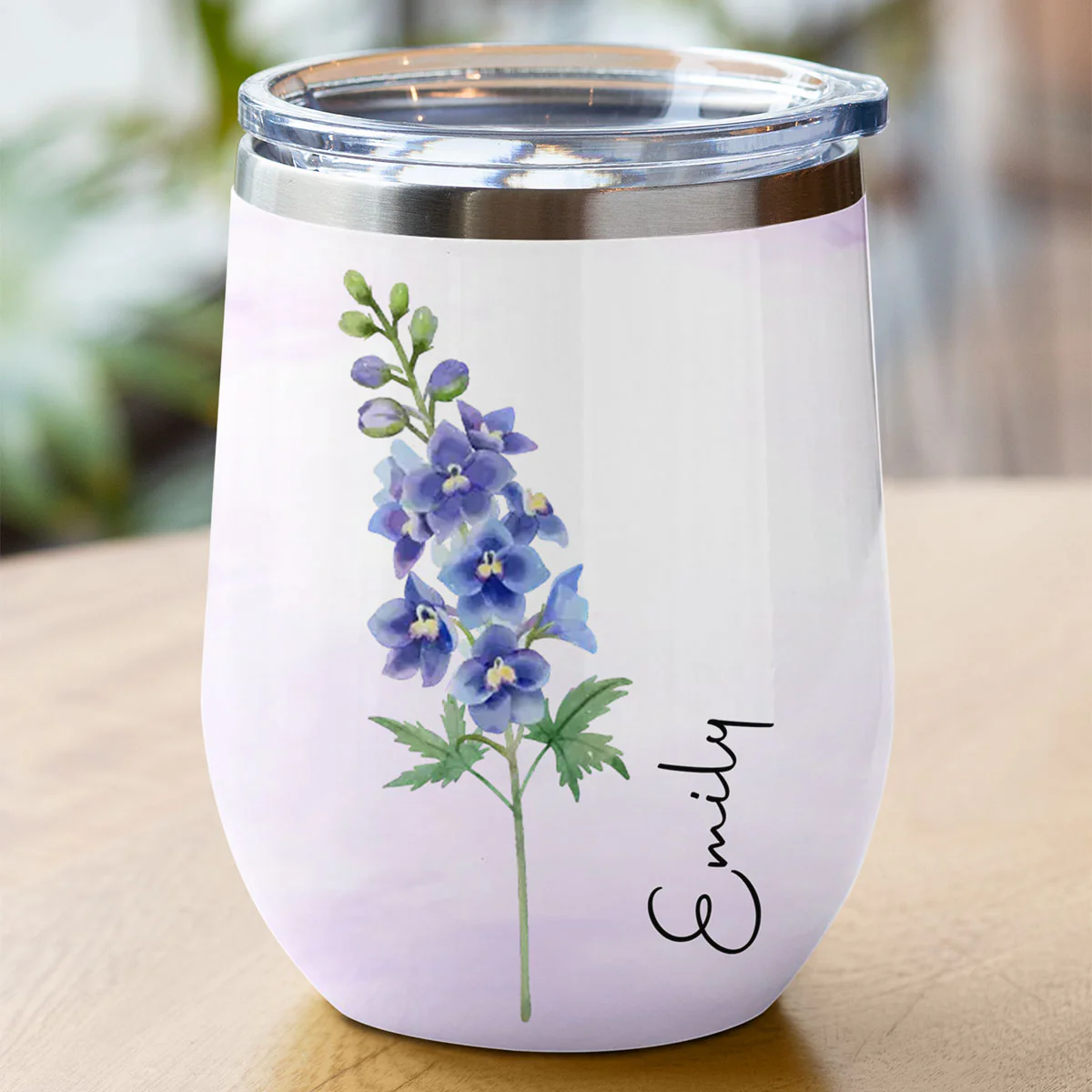 Friends Are Flowers That Never Fade - Personalized Custom Wine Tumbler - Image 3