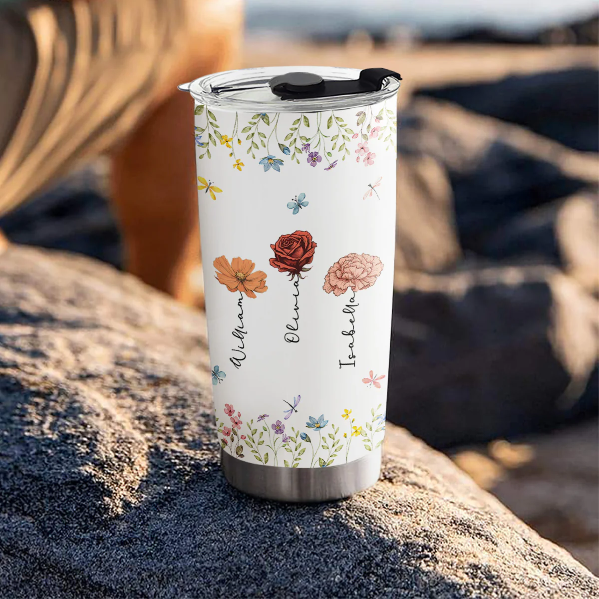 Friends Are The Flowers In The Garden Of Life - Personalized Custom Tumbler - Image 4