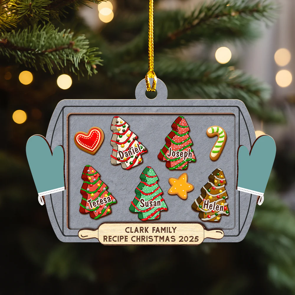 Friends Forever Christmas 2025 Candy - Personalized Custom 3D Inflated Effect Ceramic Ornament