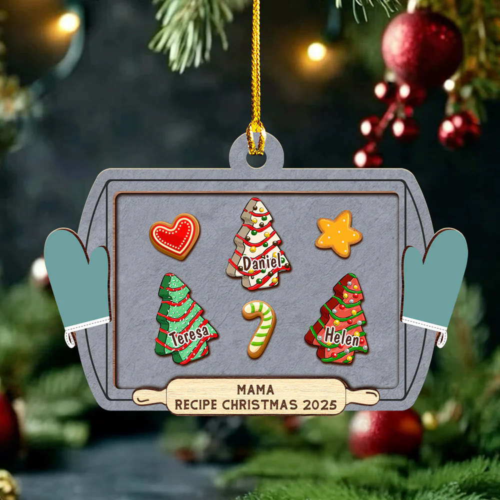 Friends Forever Christmas 2025 Candy - Personalized Custom 3D Inflated Effect Ceramic Ornament - Image 3