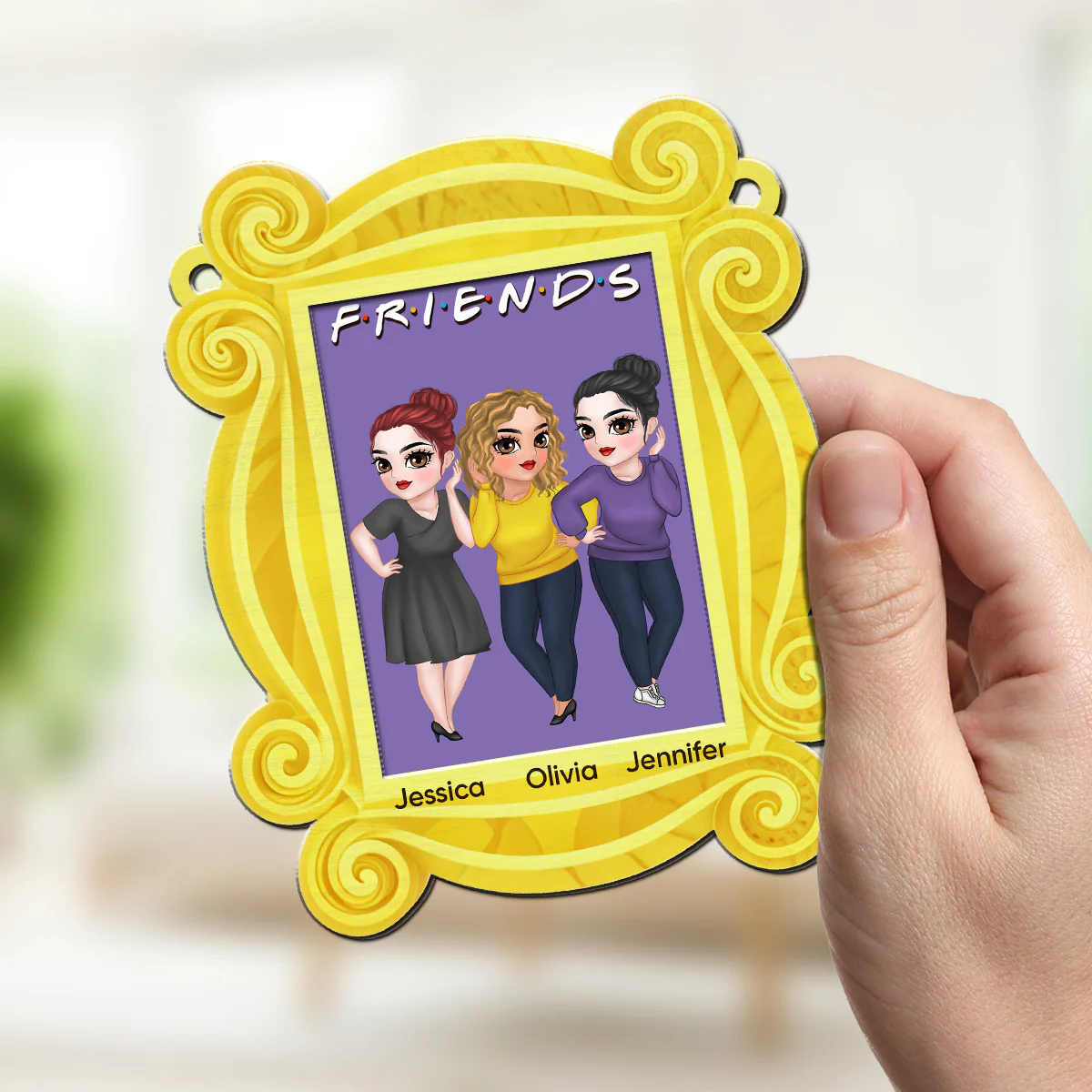 Friends Forever Frame - Personalized Custom Suncatcher - Image 2