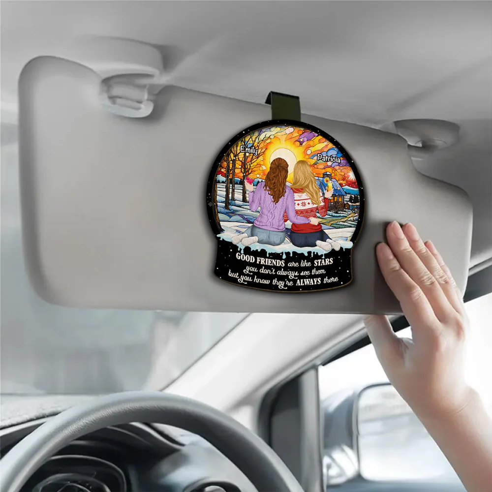 Friends Like Stars - Personalized Custom Car Visor Clip - Image 3