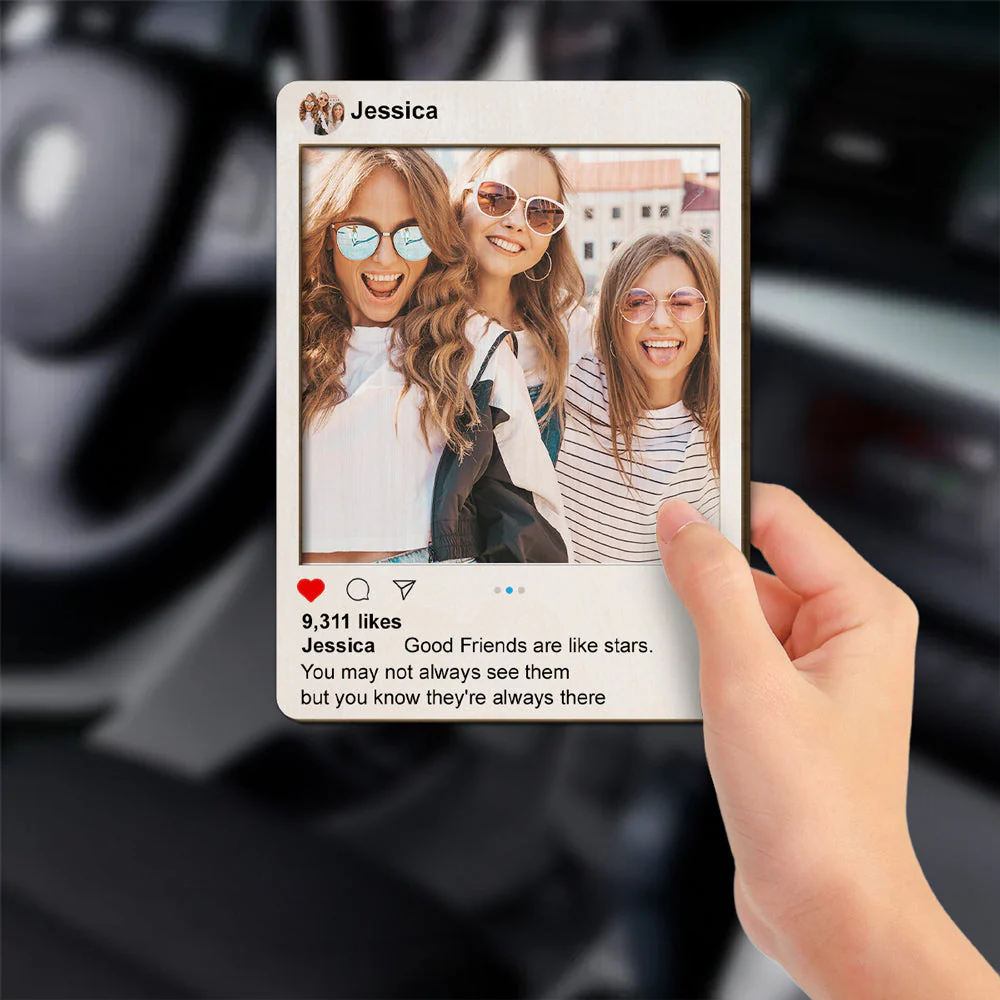 Friends Like Stars - Personalized Custom Car Visor Clip - Image 2