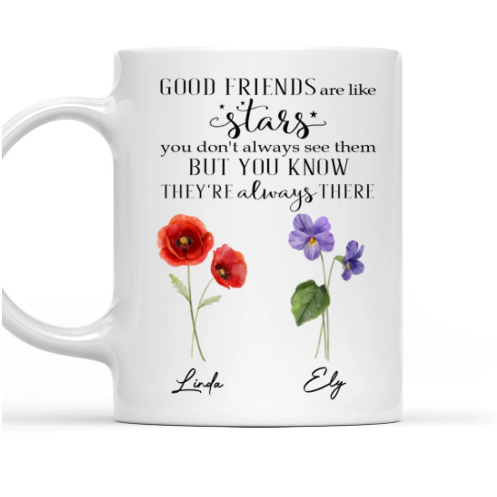 Friends Like Stars - Personalized Custom Coffee Mug - Image 7