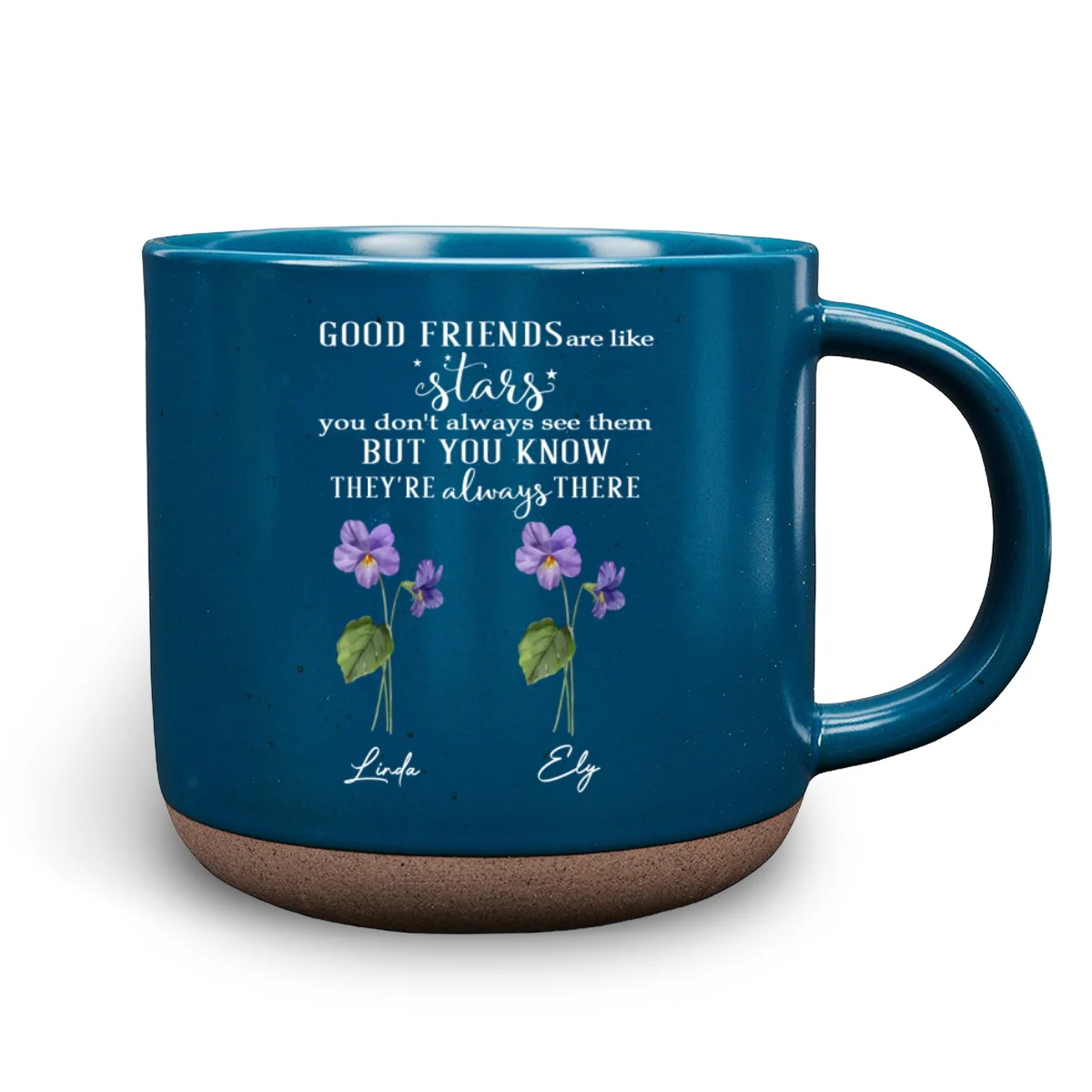 Friends Like Stars - Personalized Custom Pottery Mug - Image 6