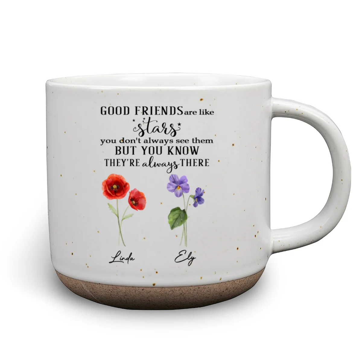 Friends Like Stars - Personalized Custom Pottery Mug - Image 7